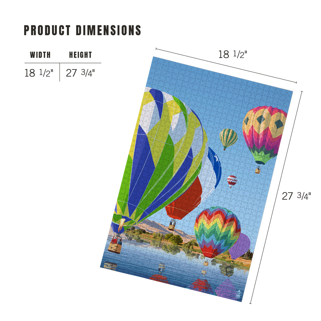 Hot Air Balloons, Jigsaw Puzzle Puzzle Lantern Press 