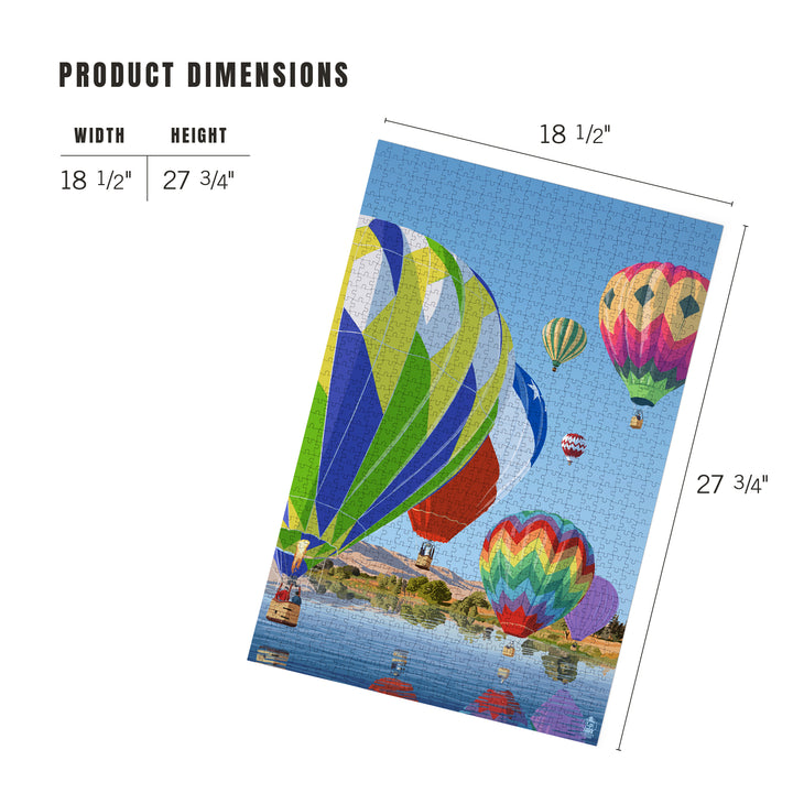 Hot Air Balloons, Jigsaw Puzzle Puzzle Lantern Press 