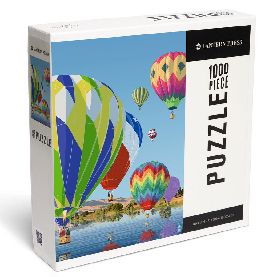 Hot Air Balloons, Jigsaw Puzzle Puzzle Lantern Press 