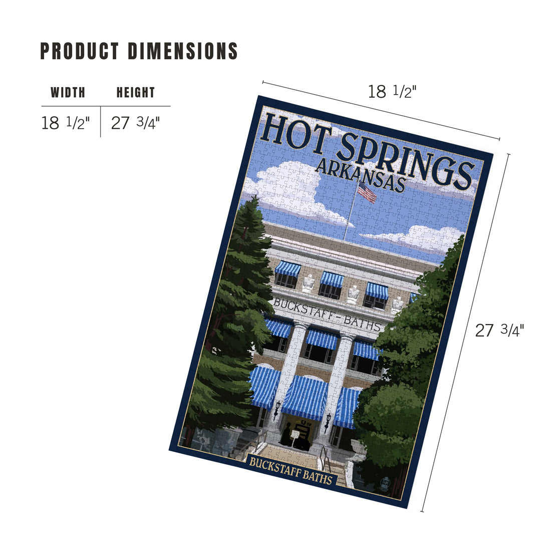 Hot Springs National Park, Arkansas, Buckstaff Bathhouse, Jigsaw Puzzle Puzzle Lantern Press 