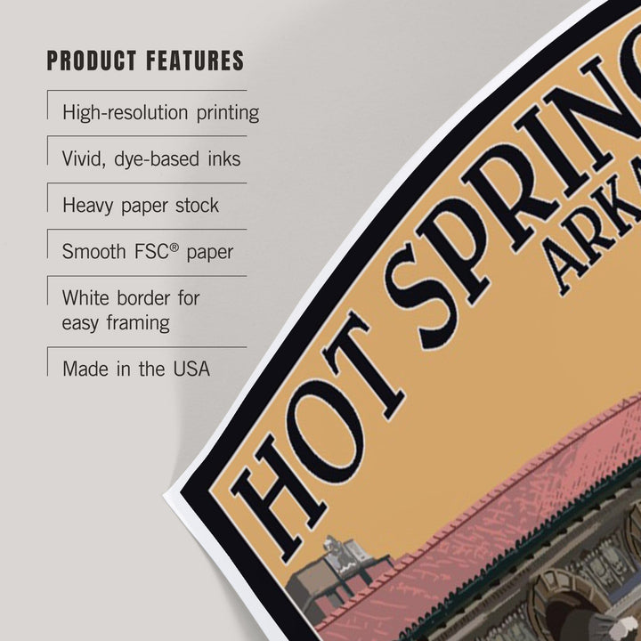 Hot Springs National Park, Arkansas, Fordyce Bathhouse, Art & Giclee Prints Art Lantern Press 
