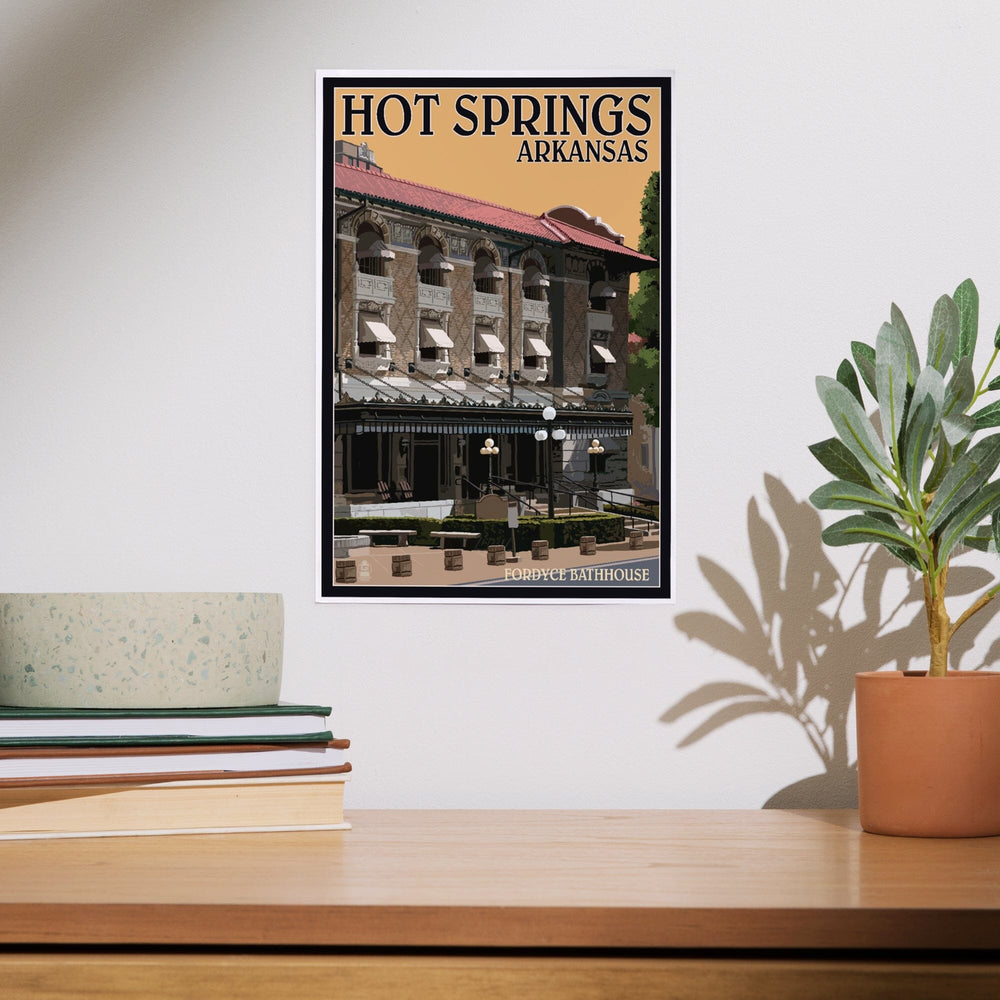 Hot Springs National Park, Arkansas, Fordyce Bathhouse, Art & Giclee Prints Art Lantern Press 