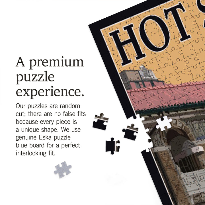 Hot Springs National Park, Arkansas, Fordyce Bathhouse, Jigsaw Puzzle Puzzle Lantern Press 