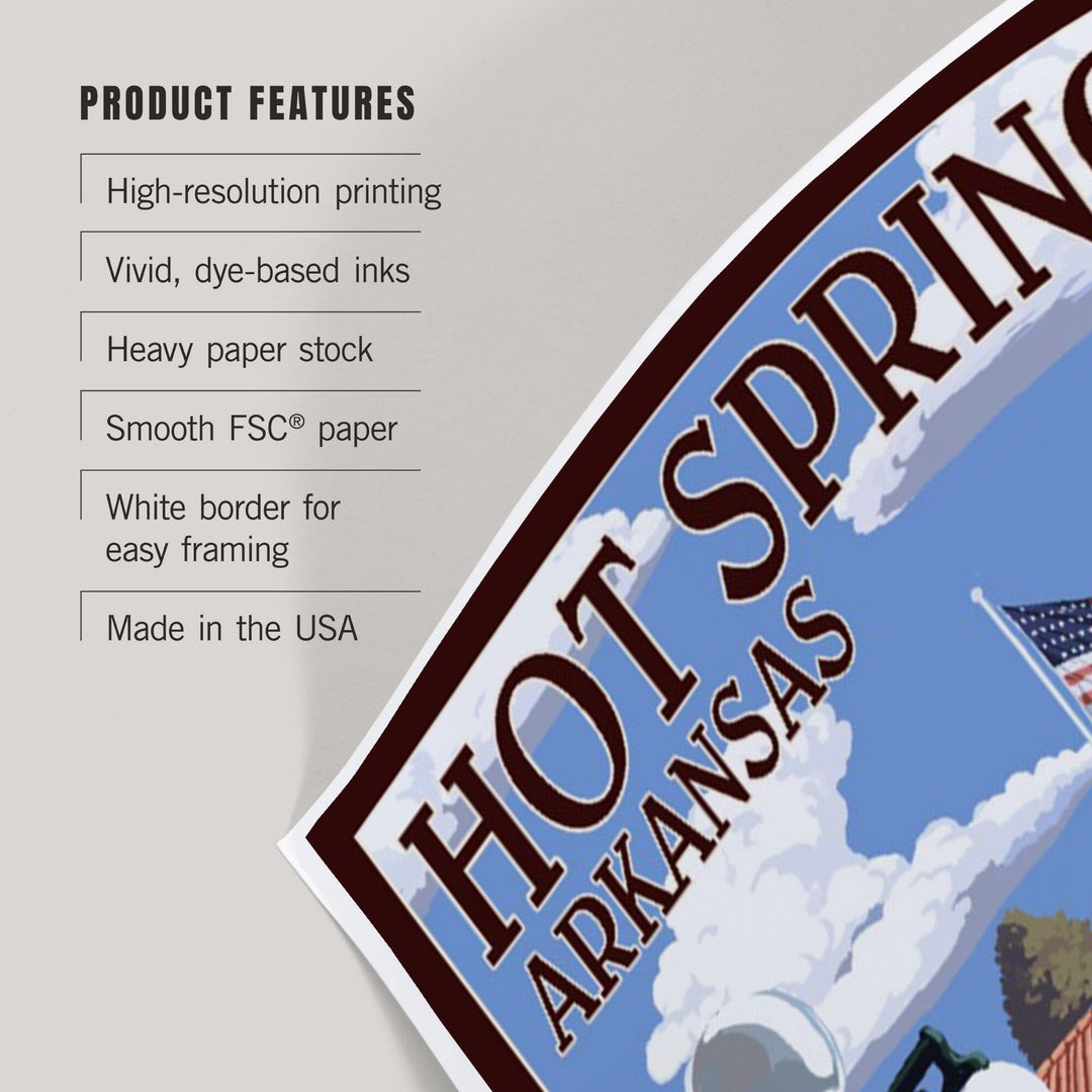 Hot Springs National Park, Arkansas, Hale Bathhouse, Art & Giclee Prints Art Lantern Press 
