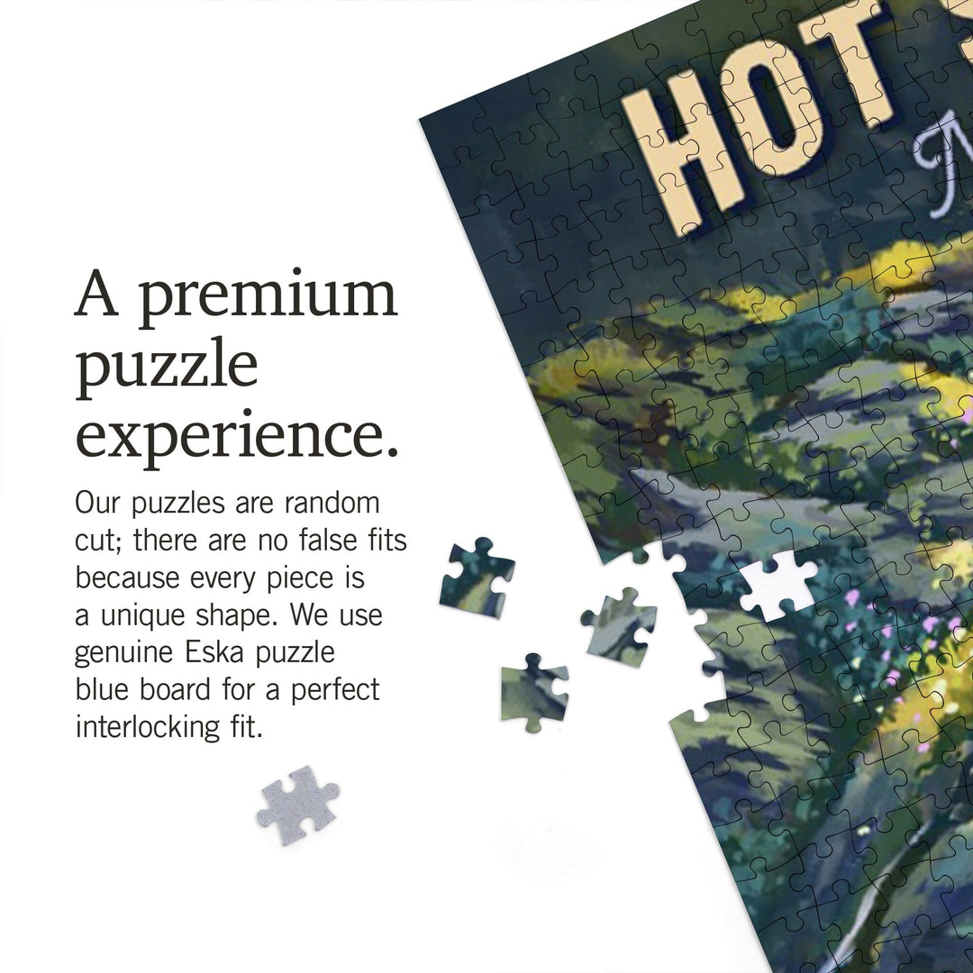 Hot Springs National Park, Arkansas, Oil Painting, Jigsaw Puzzle Puzzle Lantern Press 