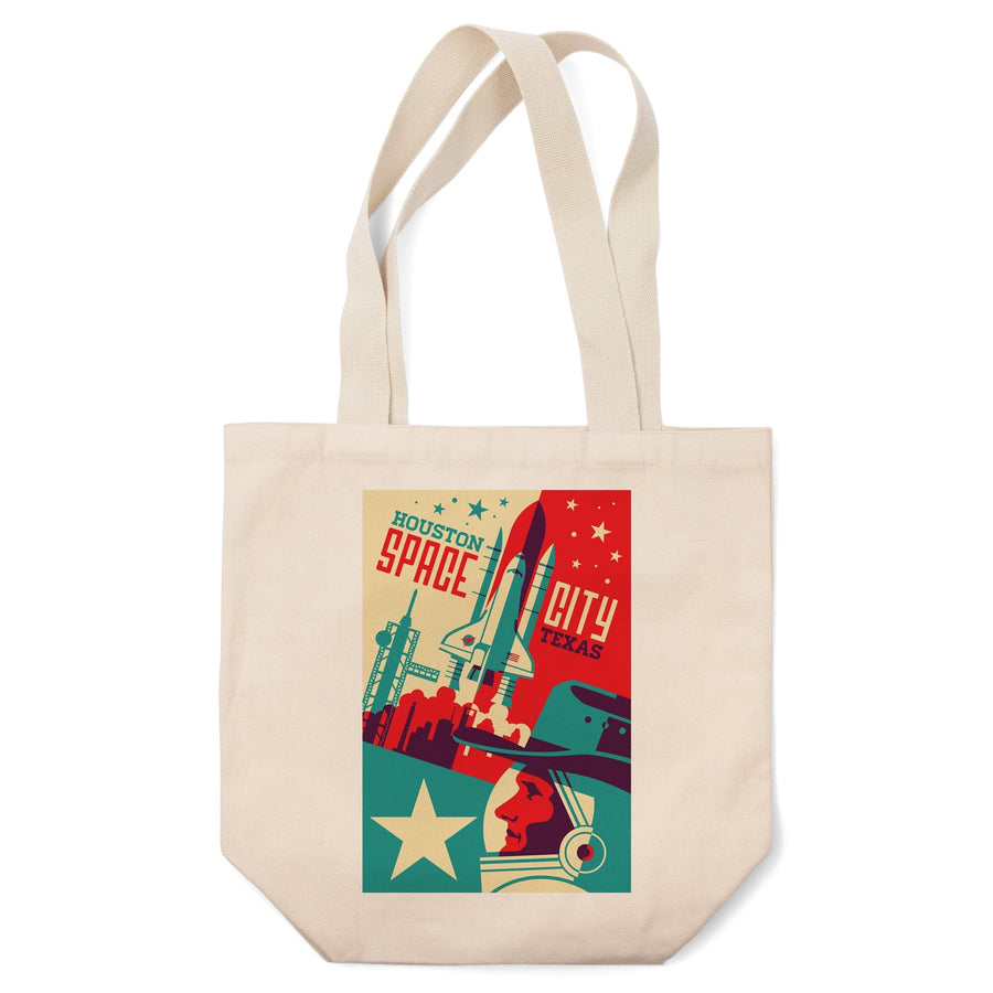 Houston, Texas, Space City, Vector, Tote Bag Totes Lantern Press 