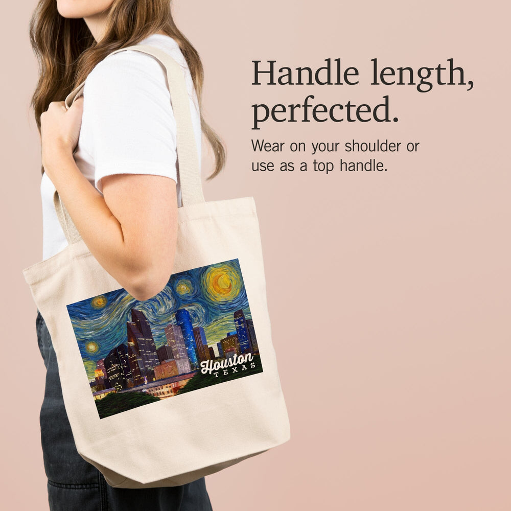 Houston, Texas, Starry Night Series, Tote Bag Totes Lantern Press 
