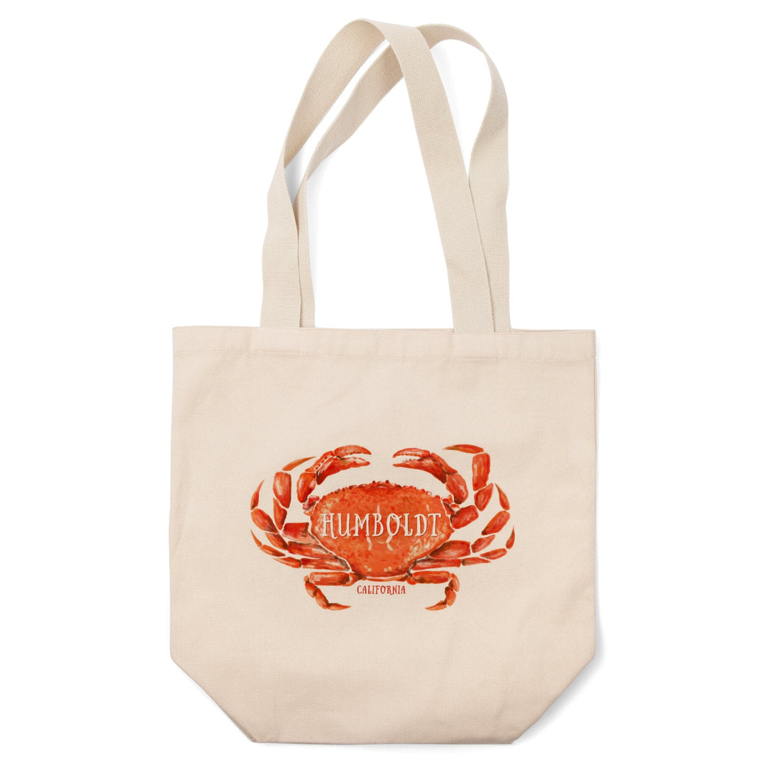 Humboldt, California, Dungeness Crab, Watercolor, Lantern Press Artwork, Tote Bag Totes Lantern Press 