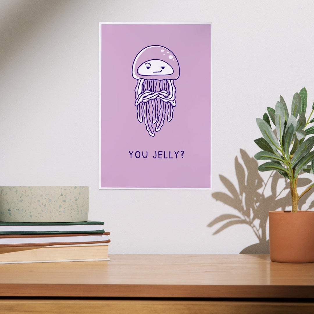 Humorous Animals Collection, Jellyfish, You Jelly, Art & Giclee Prints Art Lantern Press 