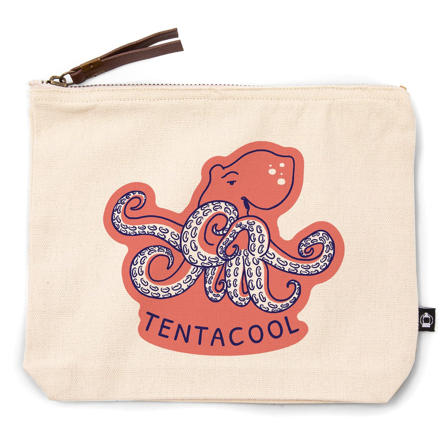 Humorous Animals Collection, Octopus, Tentacool, Contour, Accessory Go Bag - Lantern Press