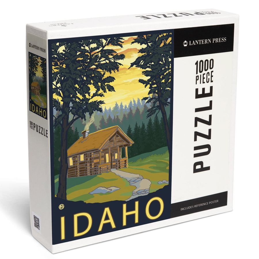 Idaho, Cabin Scene, Jigsaw Puzzle Puzzle Lantern Press 