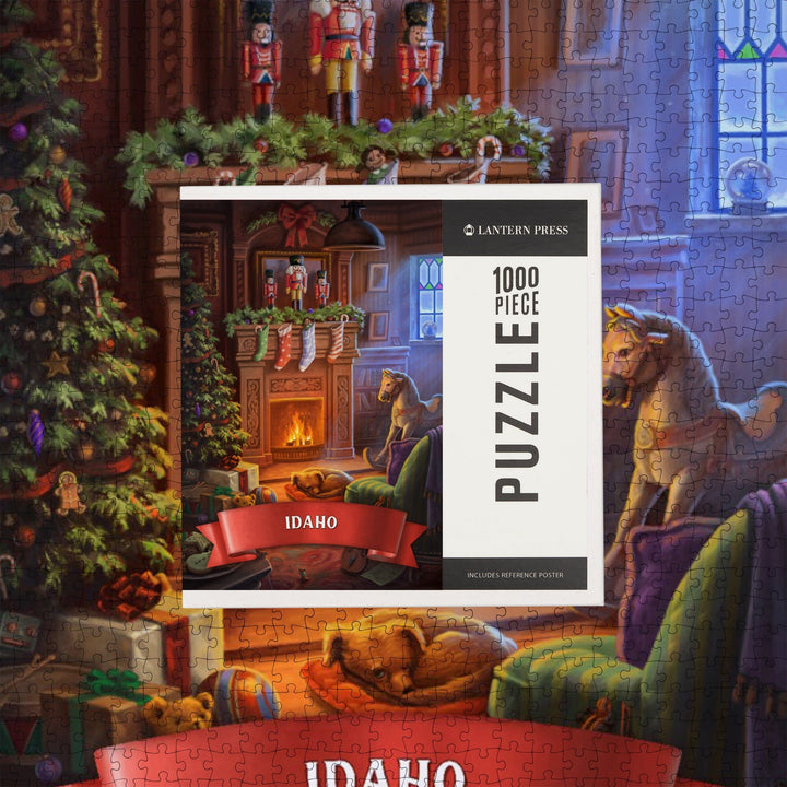 Idaho, Christmas Morning, Jigsaw Puzzle Puzzle Lantern Press 