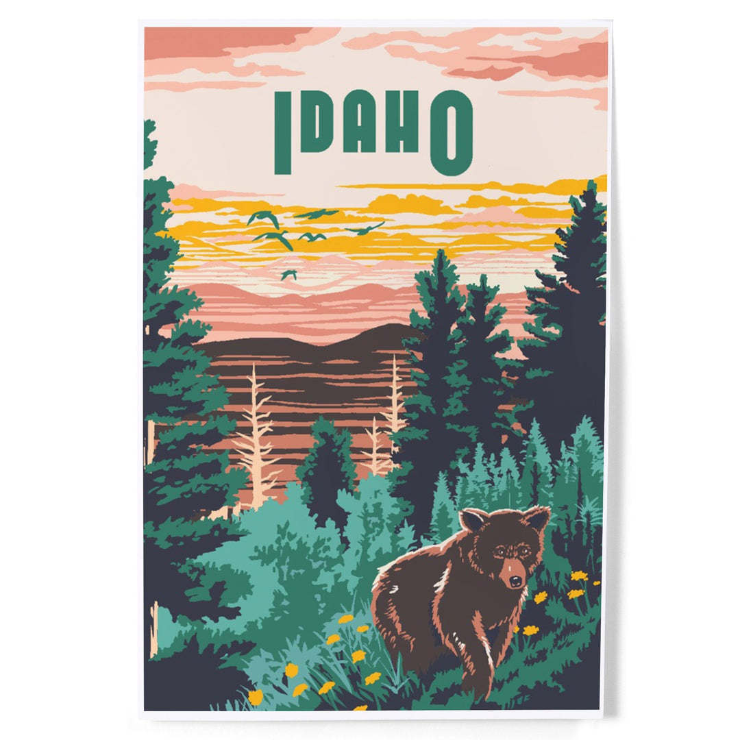 Idaho, Explorer Series, Art & Giclee Prints - Lantern Press