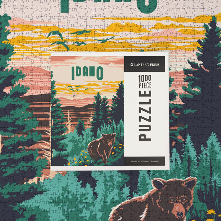 Idaho, Explorer Series, Jigsaw Puzzle Puzzle Lantern Press 