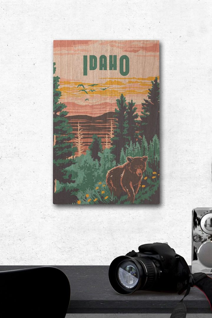 Idaho, Explorer Series, Lantern Press Artwork, Wood Signs and Postcards - Lantern Press