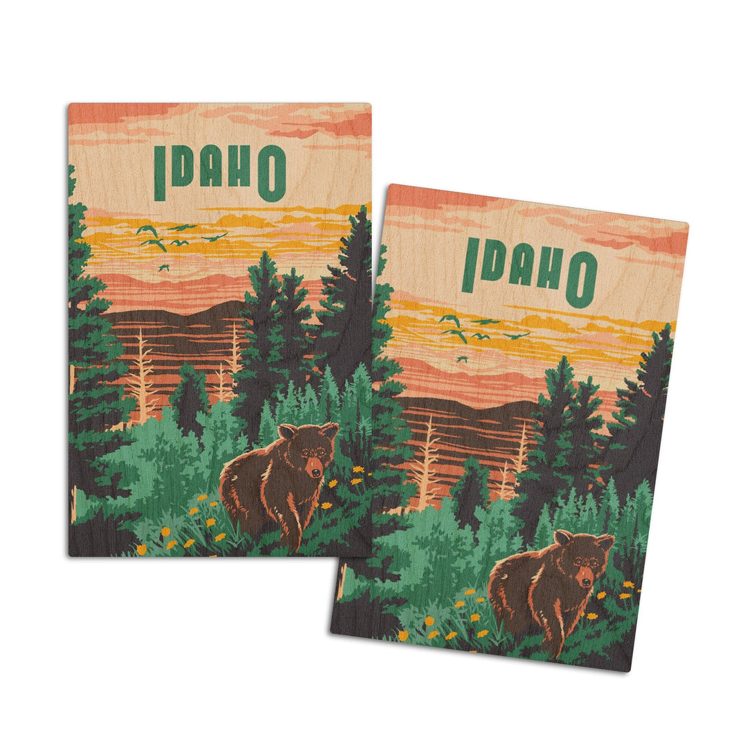 Idaho, Explorer Series, Lantern Press Artwork, Wood Signs and Postcards - Lantern Press