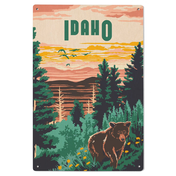 Idaho, Explorer Series, Lantern Press Artwork, Wood Signs and Postcards - Lantern Press