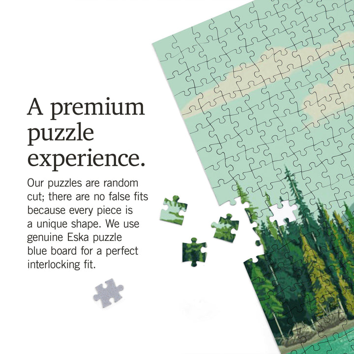 Idaho, Quiet Explorer, Boating, Mountain, Jigsaw Puzzle Puzzle Lantern Press 