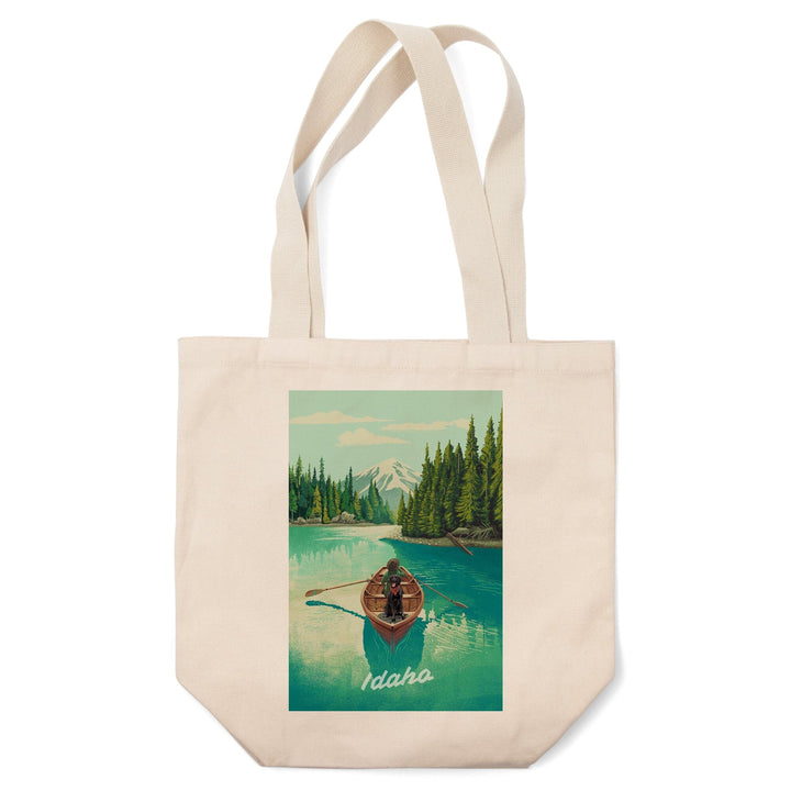 Idaho, Quiet Explorer, Boating, Mountain, Tote Bag Totes Lantern Press 