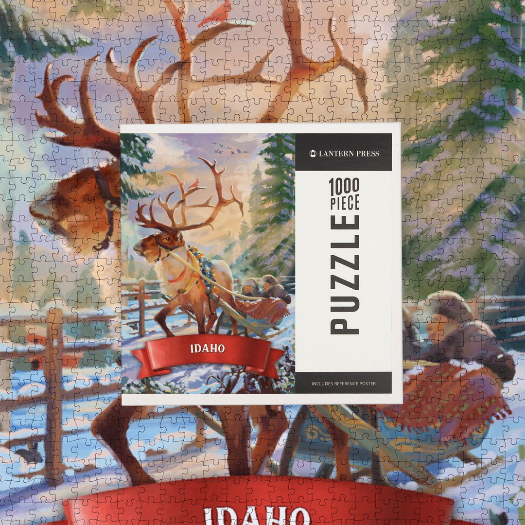 Idaho, Sleigh Ride, Jigsaw Puzzle Puzzle Lantern Press 