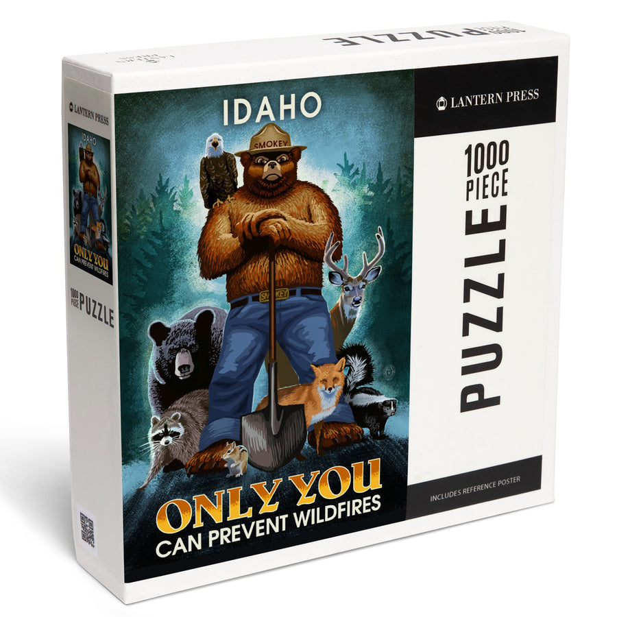 Idaho, Smokey Bear, Only You Can Prevent Wildfires, Officially Licensed, Jigsaw Puzzle Puzzle Lantern Press 