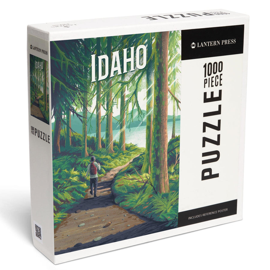 Idaho, Walk In The Woods, Day Hike, Jigsaw Puzzle Puzzle Lantern Press 