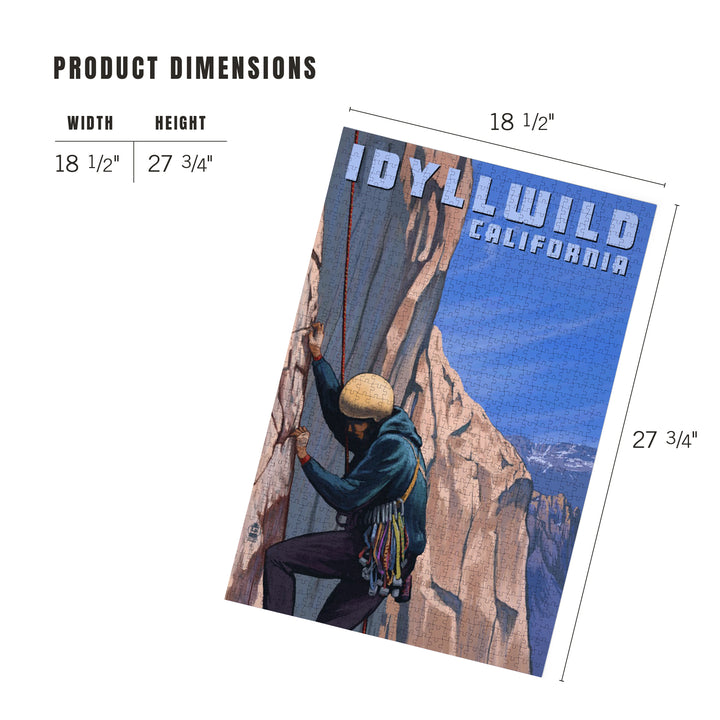 Idyllwild, California, Cliff Climber, Jigsaw Puzzle Puzzle Lantern Press 