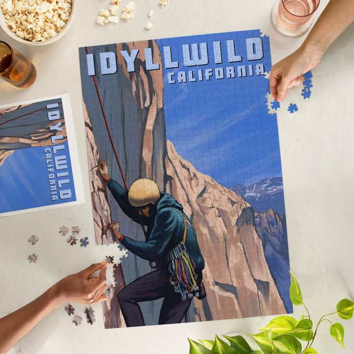 Idyllwild, California, Cliff Climber, Jigsaw Puzzle Puzzle Lantern Press 
