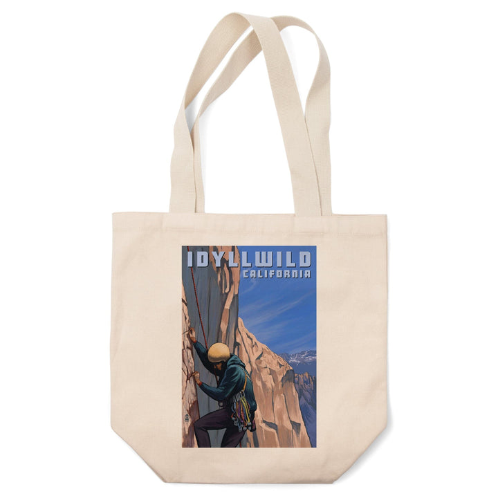 Idyllwild, California, Cliff Climber, Lantern Press Poster, Tote Bag Totes Lantern Press 