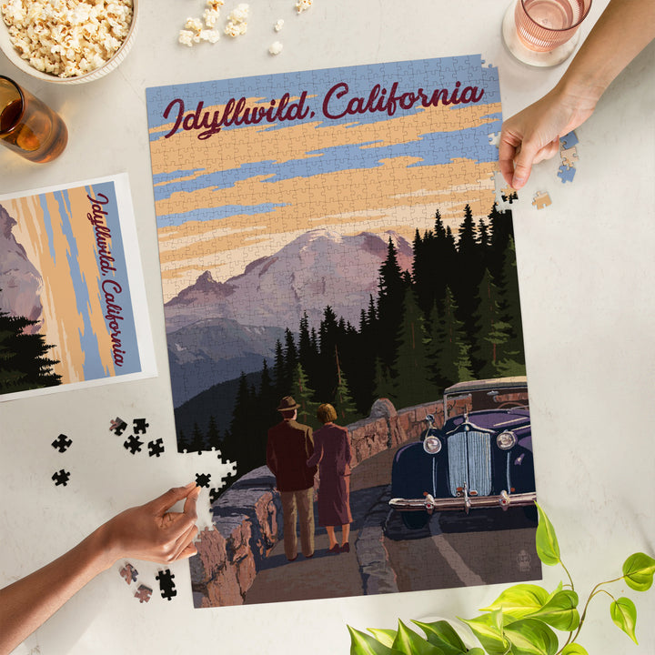 Idyllwild, California, The Mountains are Calling, Jigsaw Puzzle Puzzle Lantern Press 