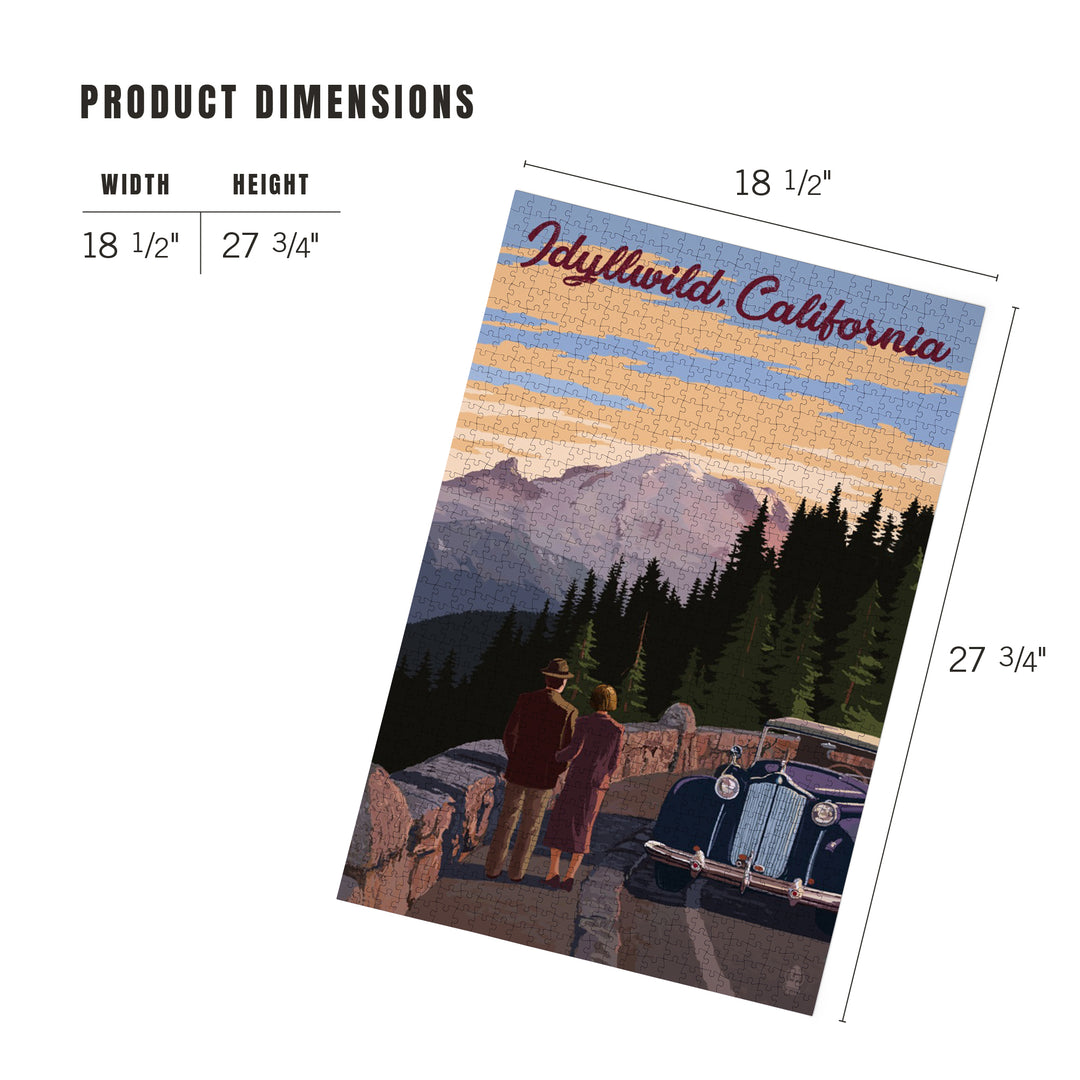 Idyllwild, California, The Mountains are Calling, Jigsaw Puzzle Puzzle Lantern Press 