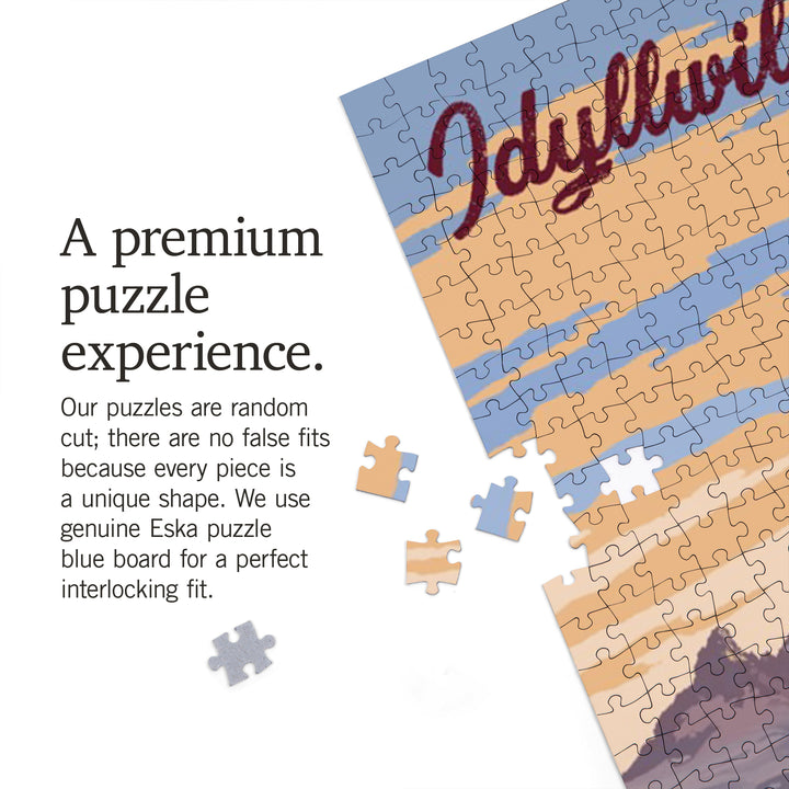 Idyllwild, California, The Mountains are Calling, Jigsaw Puzzle Puzzle Lantern Press 