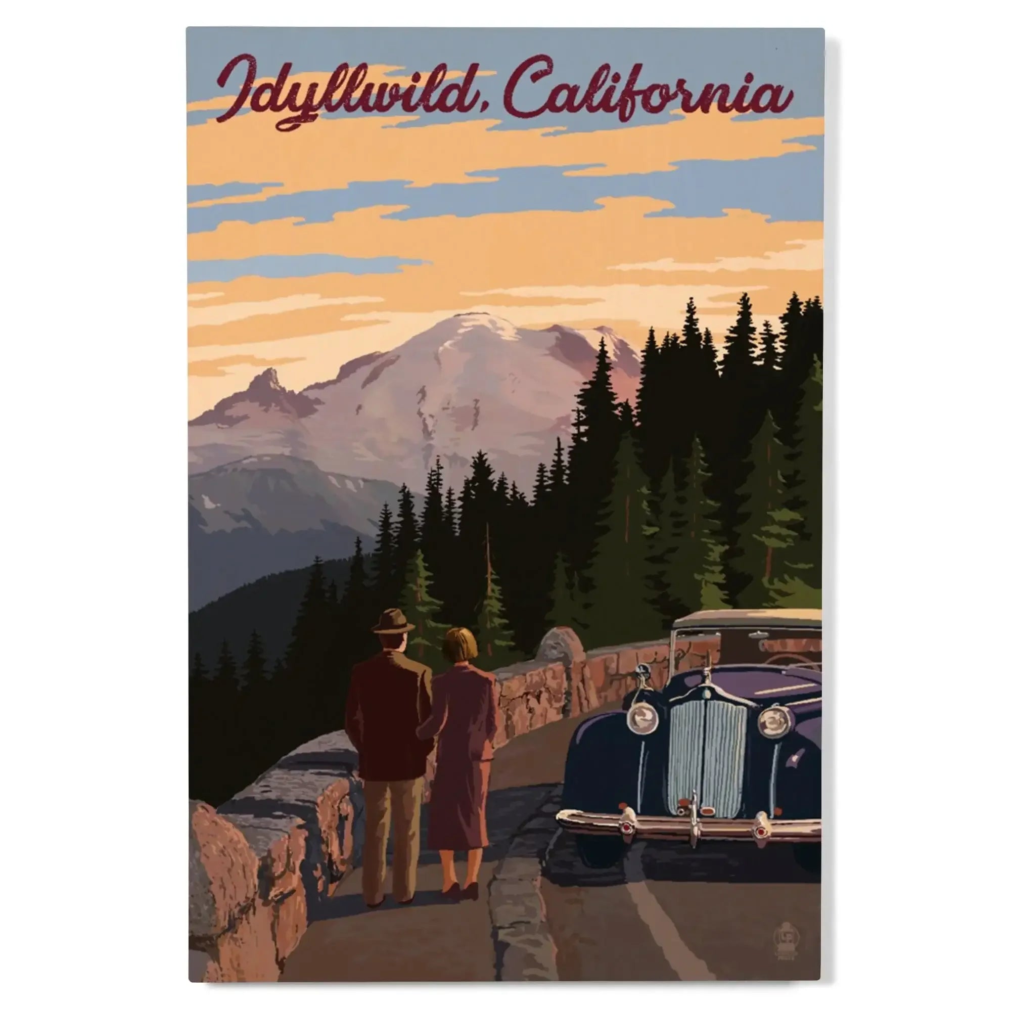 Idyllwild, California, The Mountains are Calling, Lantern Press Artwor