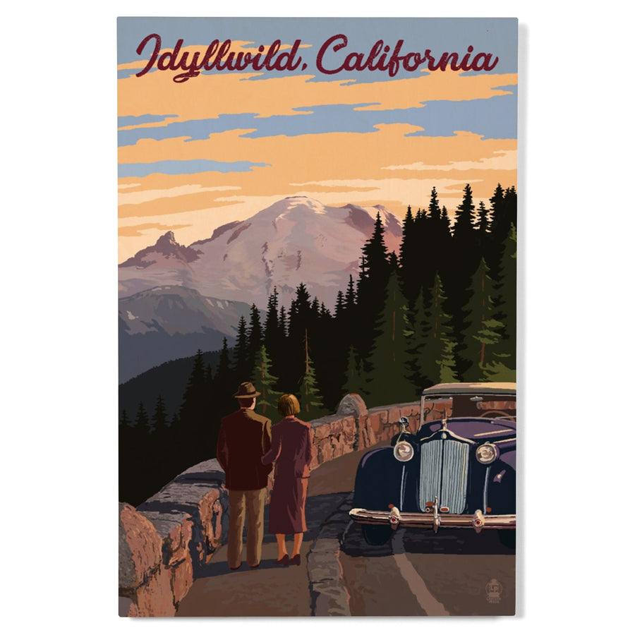 Idyllwild, California, The Mountains are Calling, Lantern Press Artwork, Wood Signs and Postcards Wood Lantern Press 