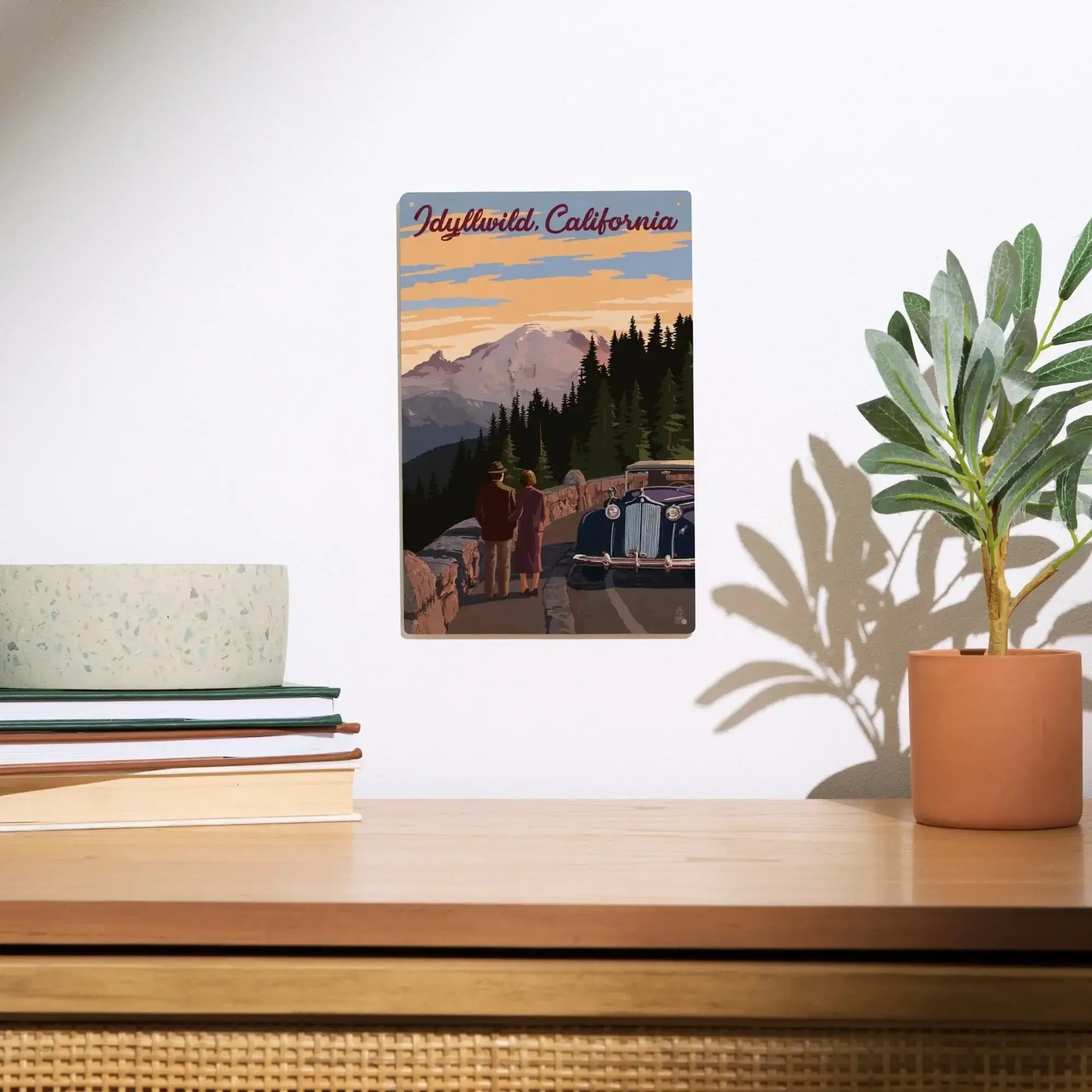 Idyllwild, California, The Mountains are Calling, Lantern Press Artwor