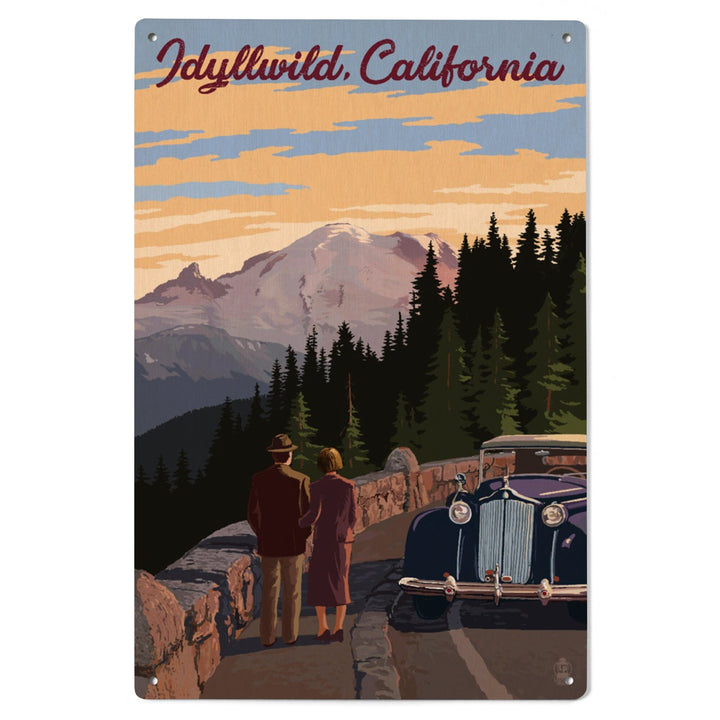 Idyllwild, California, The Mountains are Calling, Lantern Press Artwork, Wood Signs and Postcards Wood Lantern Press 