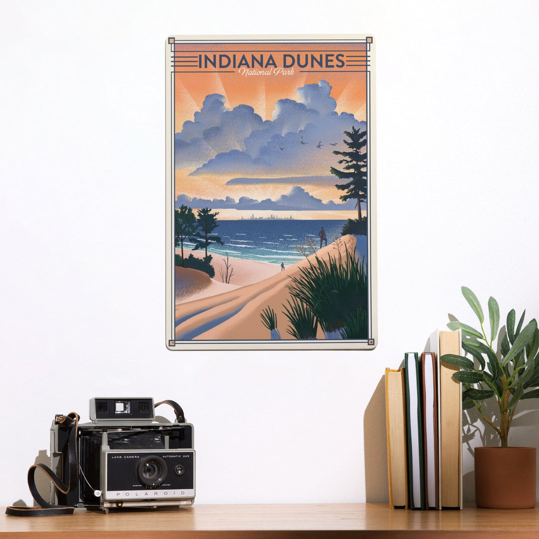 Indiana Dunes National Park, Lithograph, Metal Signs Metal Lantern Press 