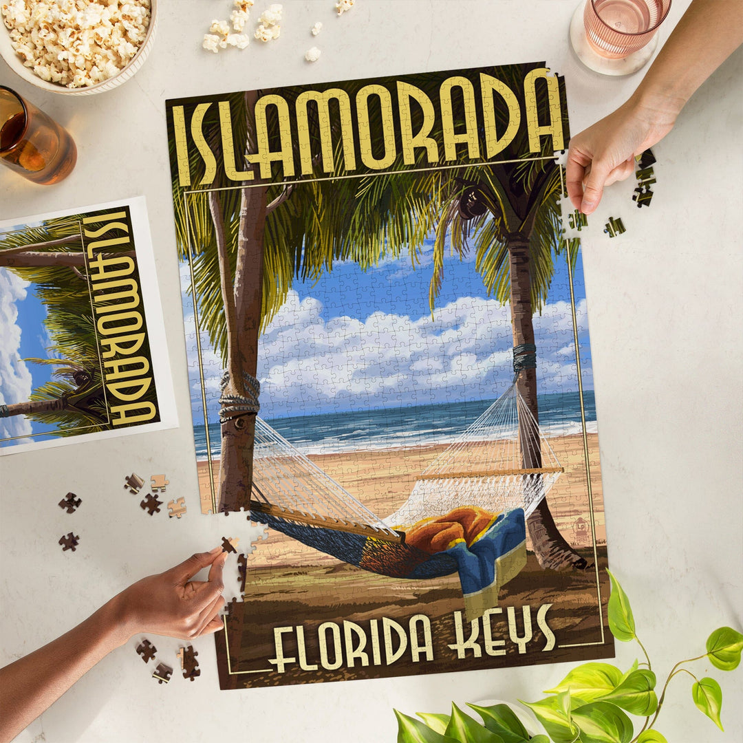 Islamorada, Florida Keys, Hammock Scene, Jigsaw Puzzle Puzzle Lantern Press 