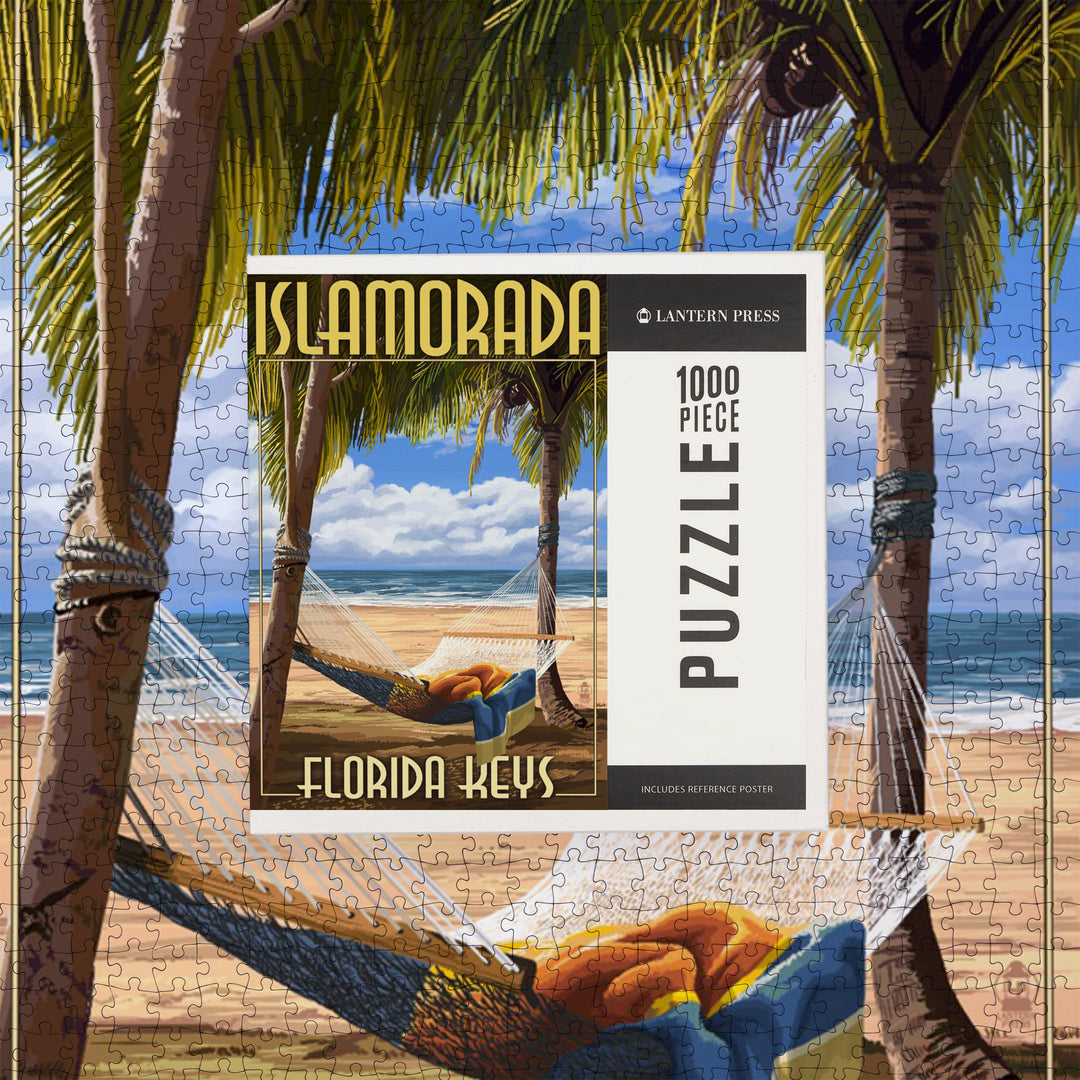 Islamorada, Florida Keys, Hammock Scene, Jigsaw Puzzle Puzzle Lantern Press 