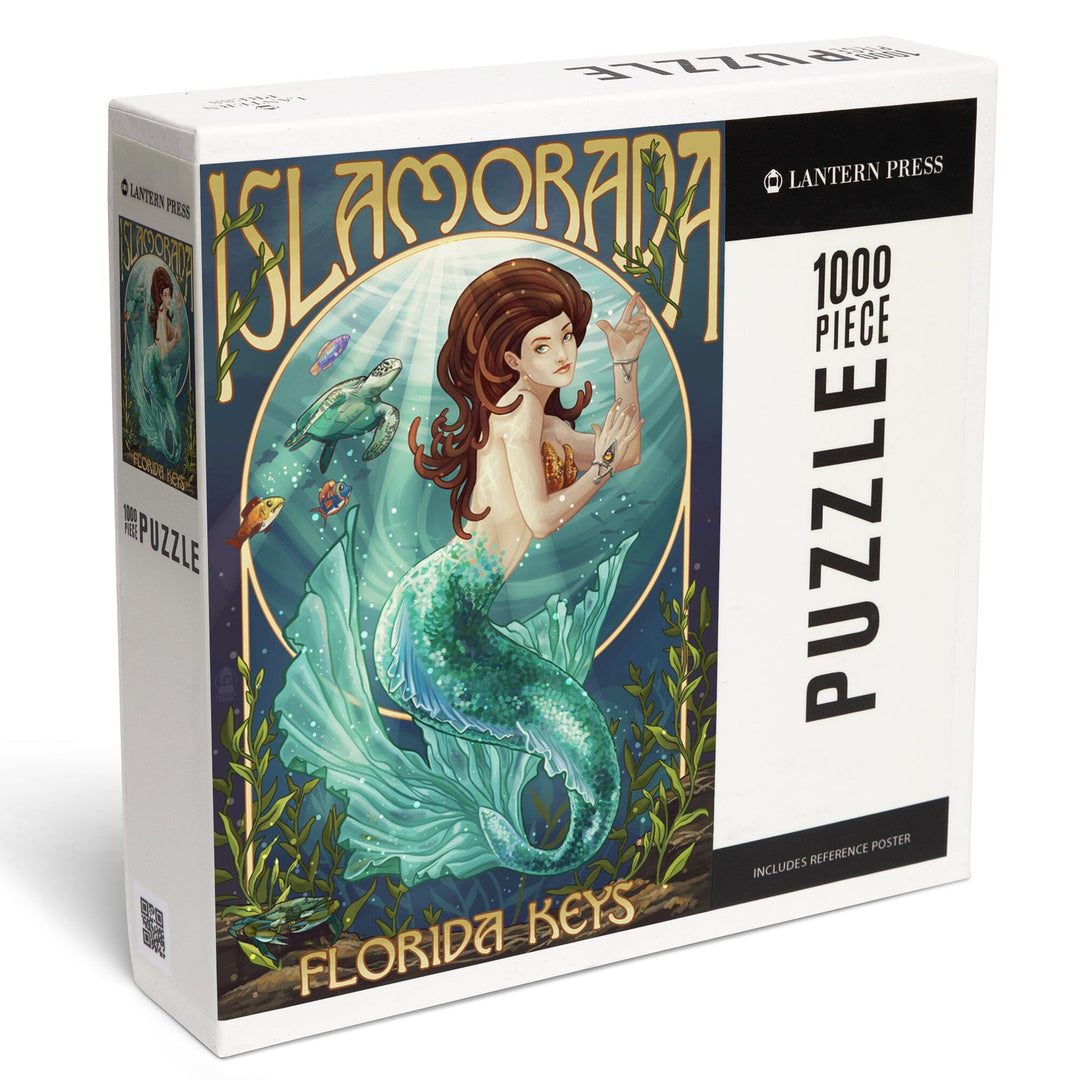 Islamorada, Florida Keys, Mermaid, Jigsaw Puzzle - Lantern Press