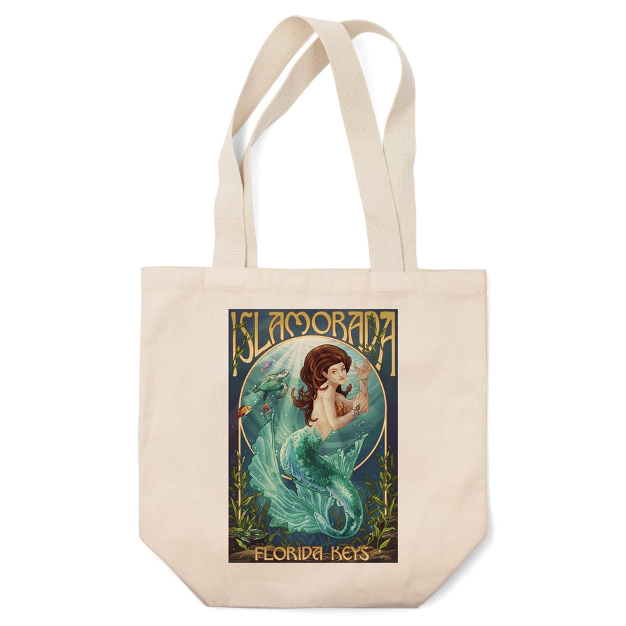 Islamorada, Florida Keys, Mermaid, Tote Bag Totes Lantern Press 