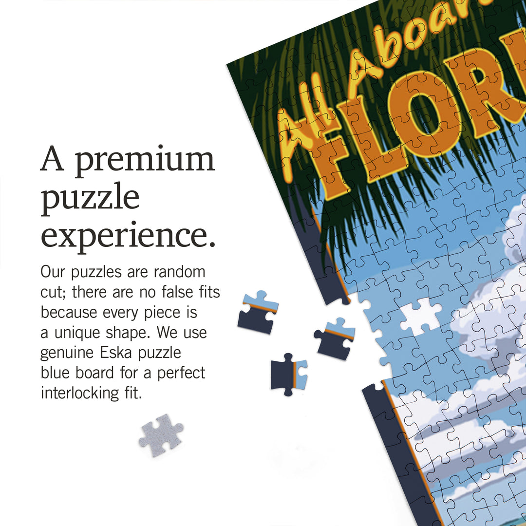 Islamorado, Florida Keys, Railroad, Key West Florida, Jigsaw Puzzle Puzzle Lantern Press 