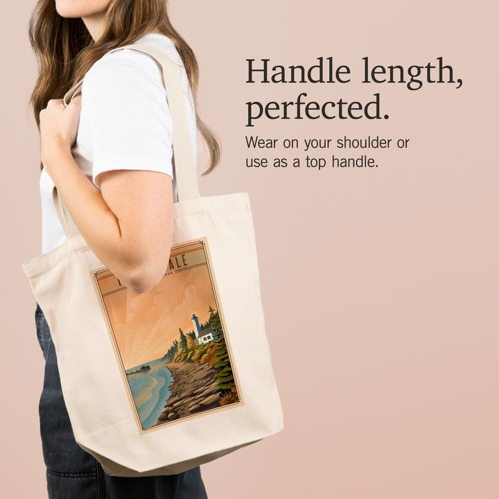 Isle Royale National Park, Michigan, Lithograph National Park Series, Tote Bag Totes Lantern Press 