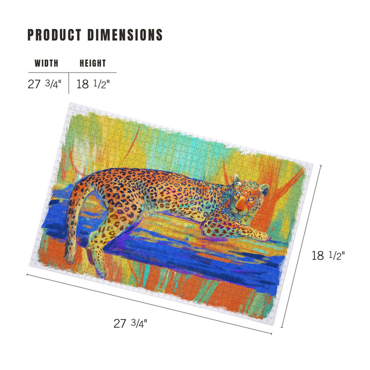 Jaguar, Vivid, Jigsaw Puzzle Puzzle Lantern Press 