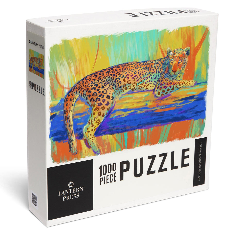 Jaguar, Vivid, Jigsaw Puzzle Puzzle Lantern Press 