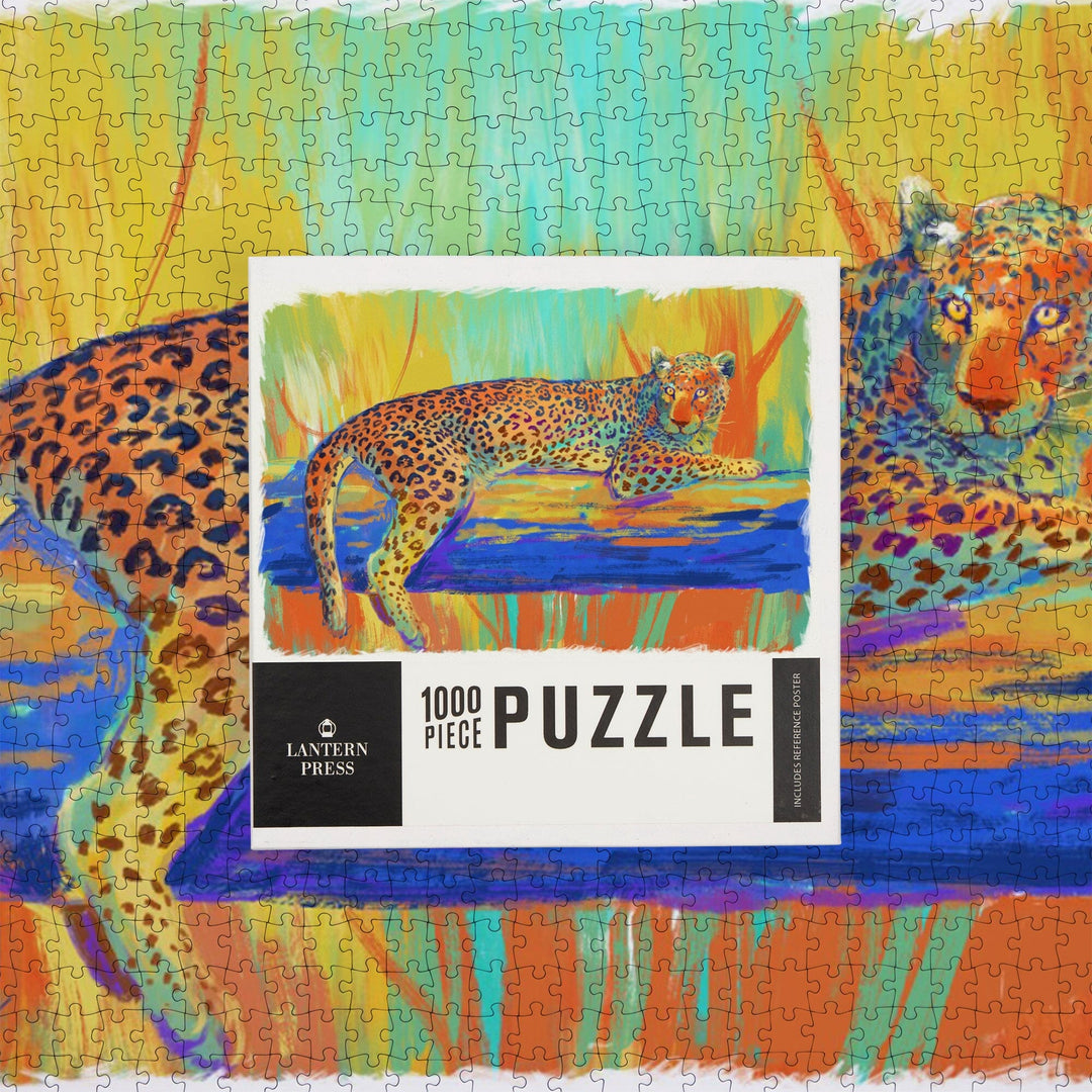 Jaguar, Vivid, Jigsaw Puzzle Puzzle Lantern Press 