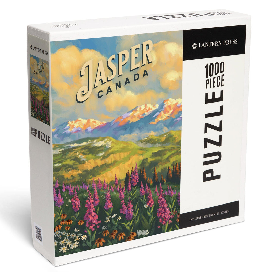 Jasper, Canada, Oil Painting, Jigsaw Puzzle Puzzle Lantern Press 