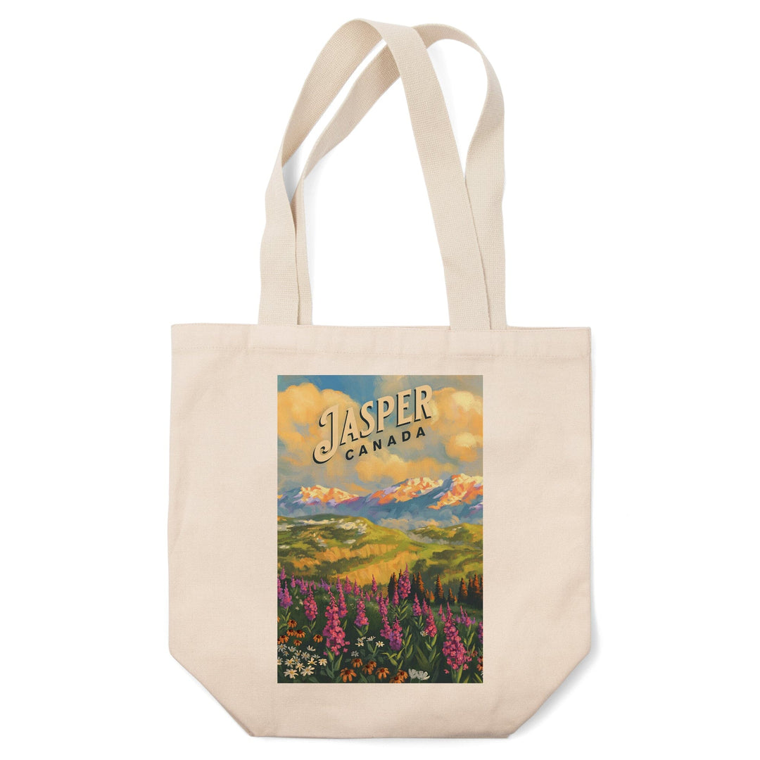 Jasper, Canada, Oil Painting, Tote Bag Totes Lantern Press 