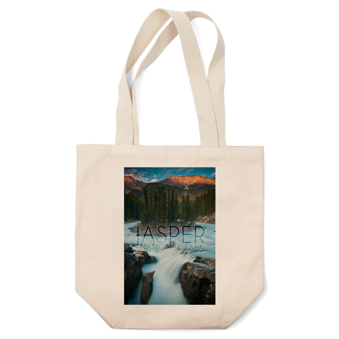 Jasper National Park, Alberta, Canada, Sunwapta Falls, Lantern Press Photography, Tote Bag Totes Lantern Press 