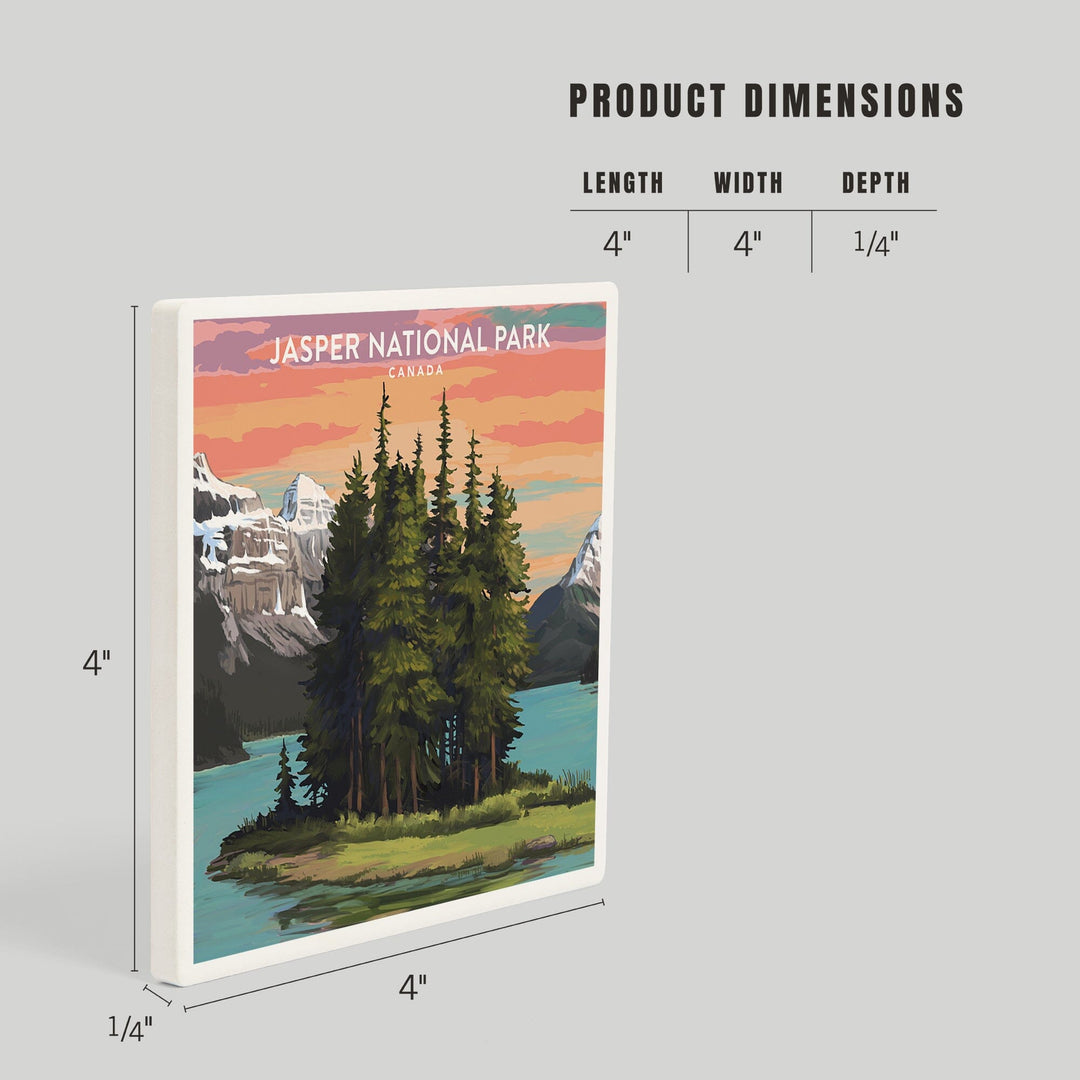Jasper National Park, Canada, Coasters Coasters Lantern Press 